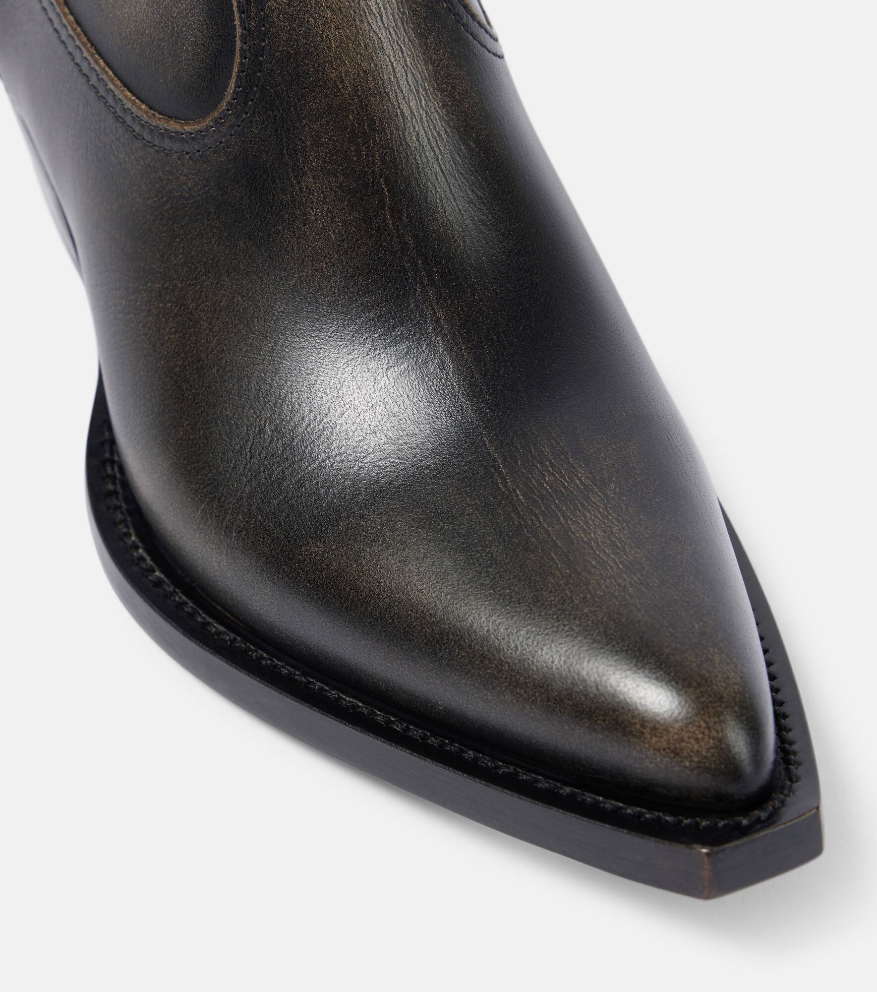 Leather ankle boots - 5
