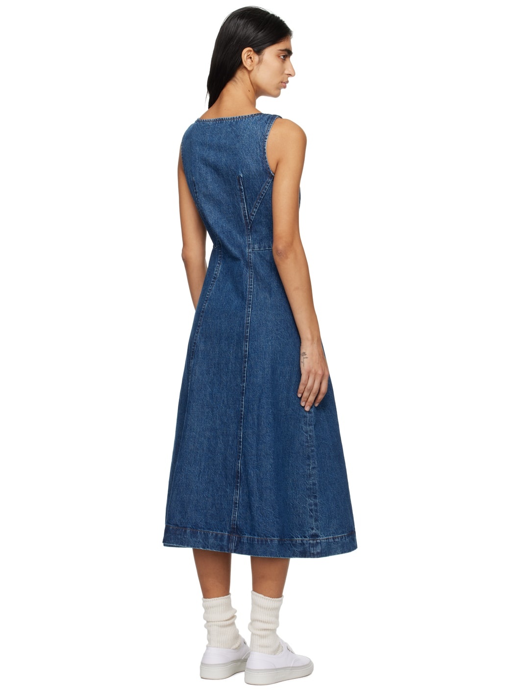 Indigo Ally Denim Midi Dress - 3