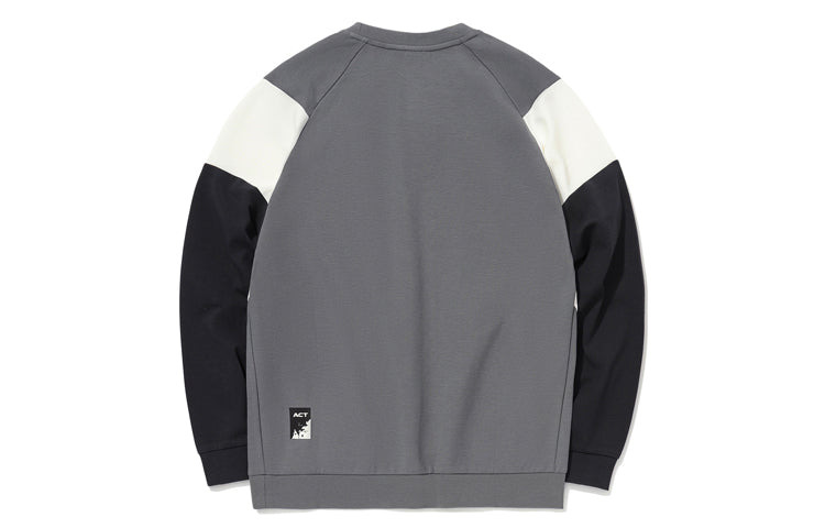 Li-Ning Contrasting Colors Sports Training Pullover Round Neck 'Grey' AWDQ443-2 - 2