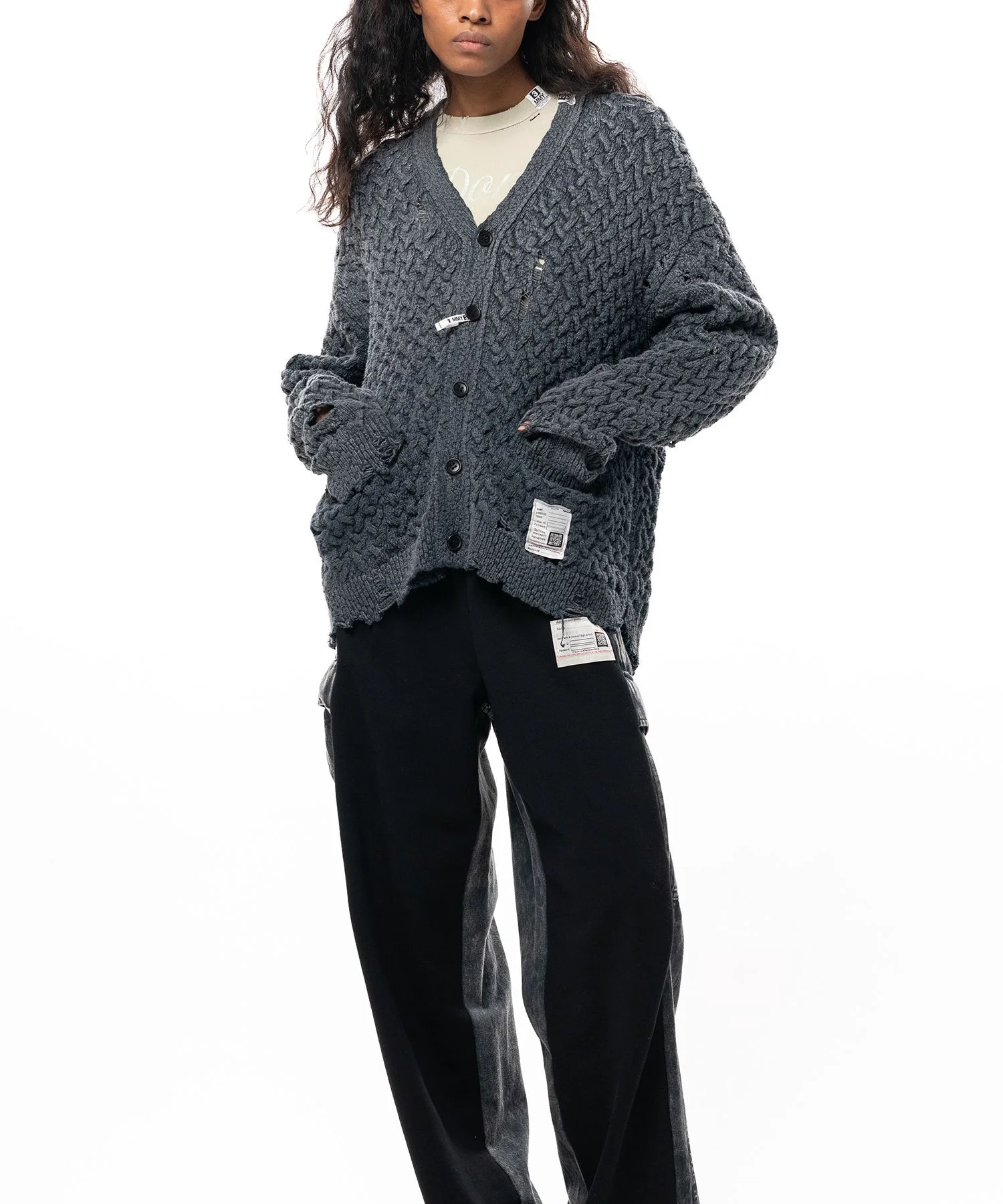 Sun Faded Like Knit Cardigan - 1