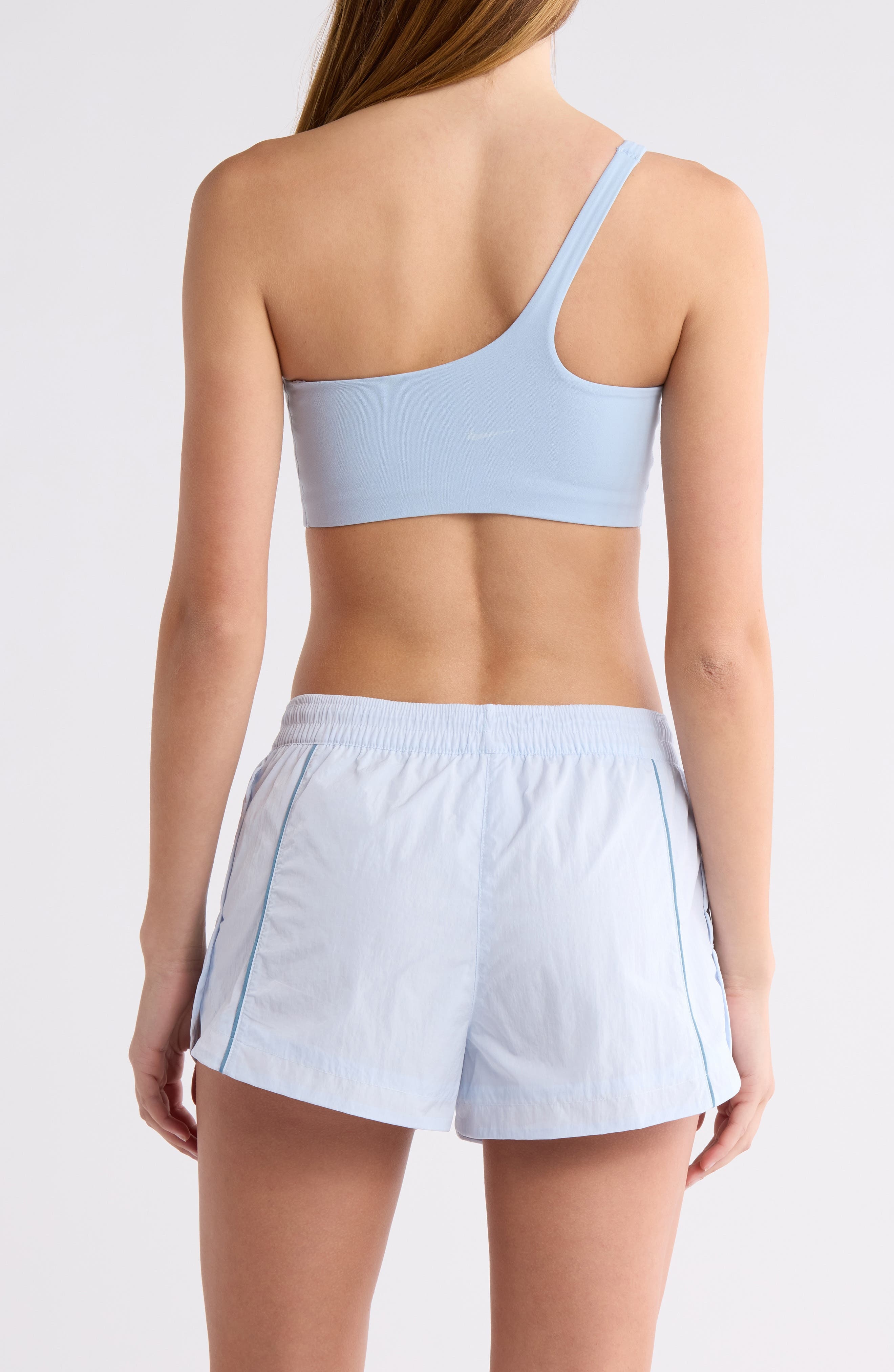 Nike Zenvy Dri-FIT One-Shoulder Light Support Sports Bra in Light Armory Blue at Nordstrom - 2