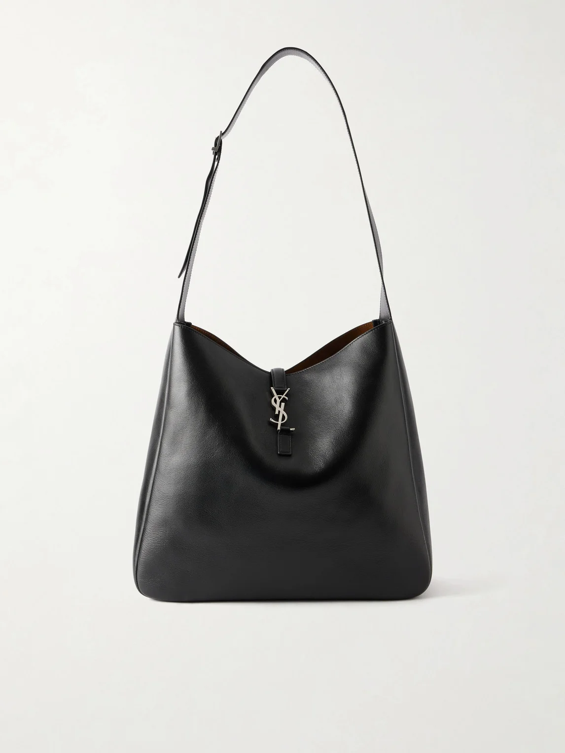 Le 5 à 7 Logo-Embellished Full-Grain Leather Messenger Bag - 1