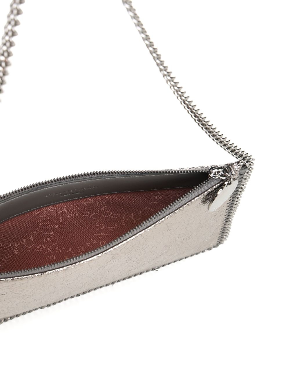 Falabella metallic clutch bag - 4