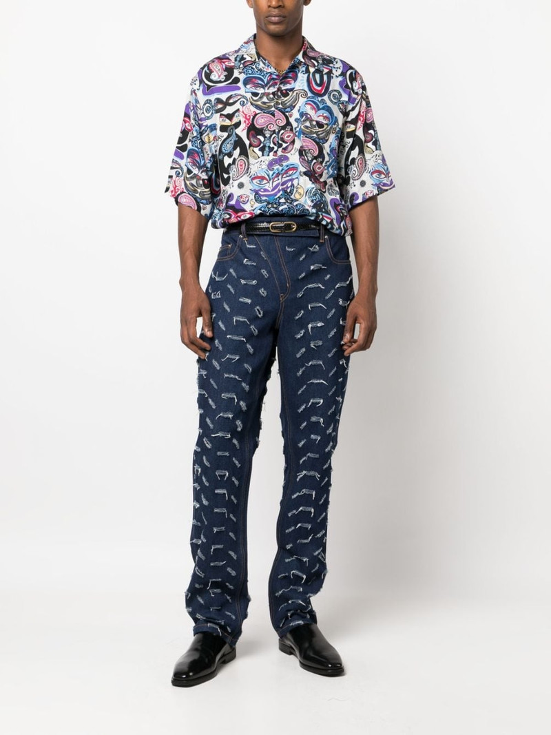 Martine Rose mix-print short-sleeve shirt outlook