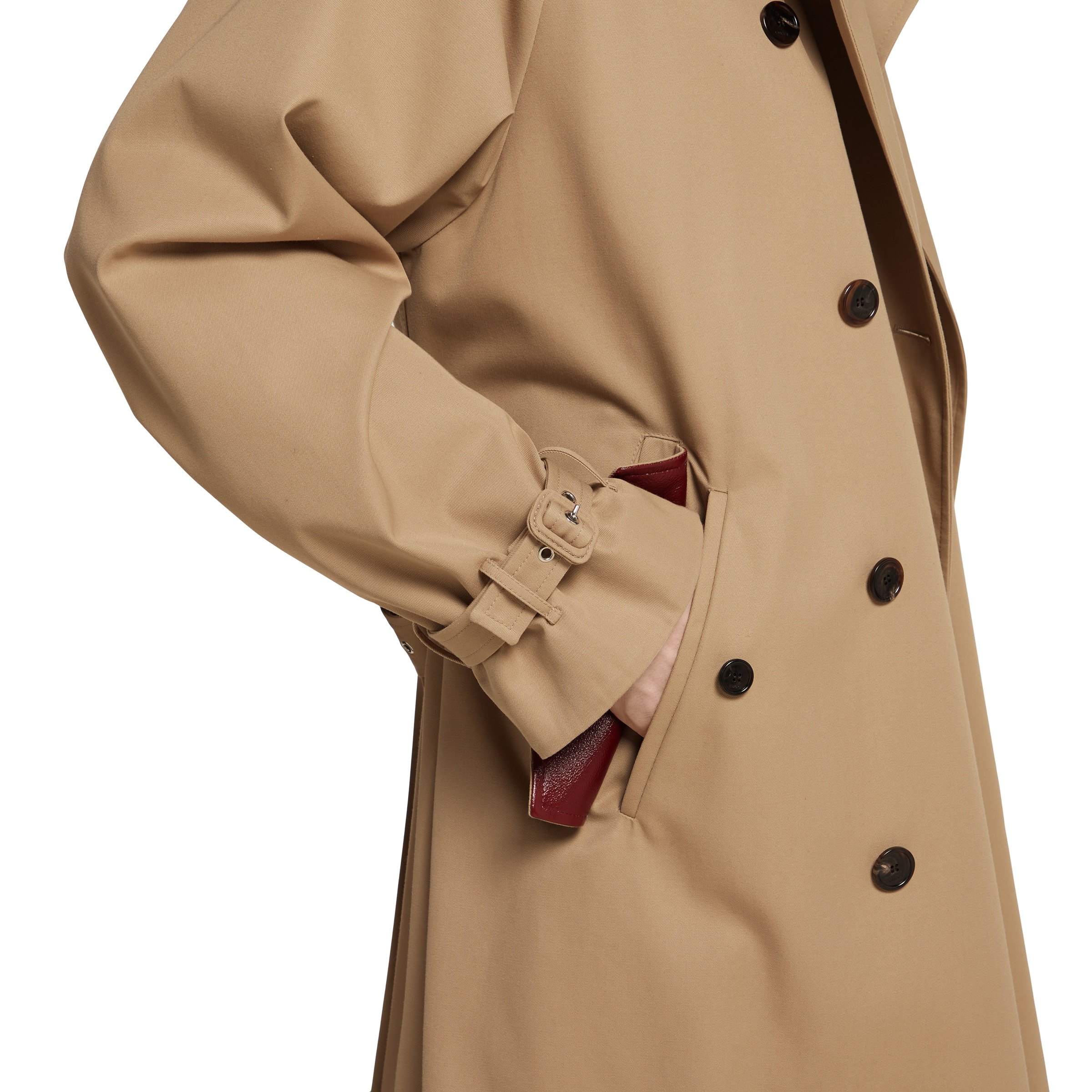 Cotton gabardine trench coat - 6