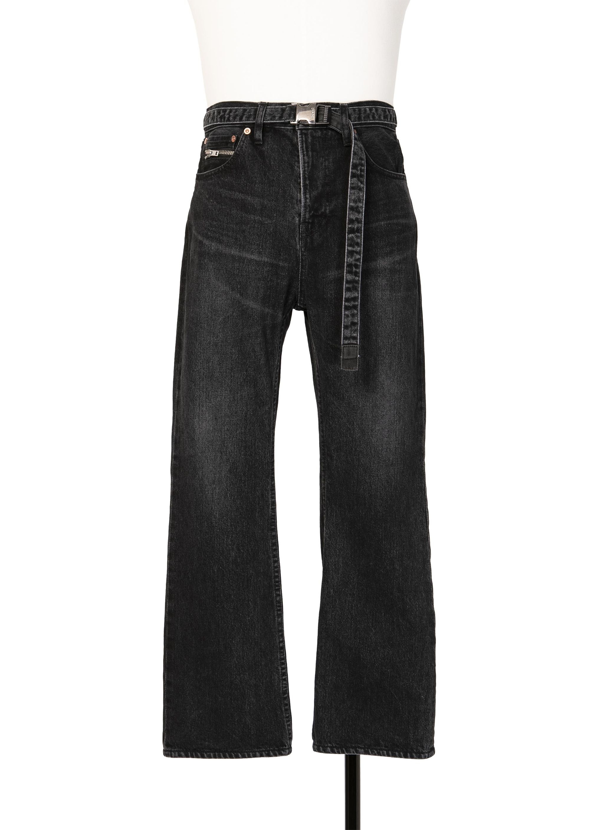 Boot Cut Denim Pants - 1