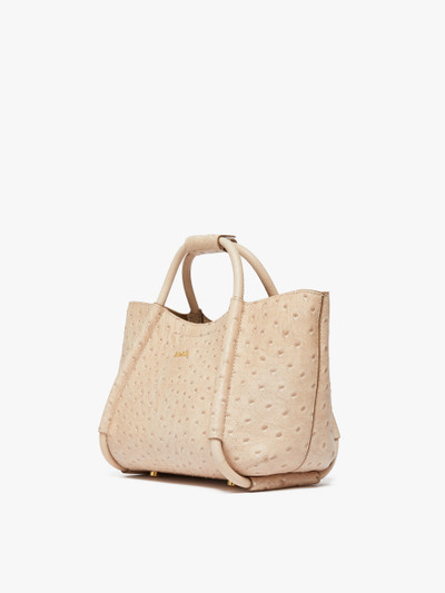Max Mara Extra-small ostrich-print leather Marine Bag outlook