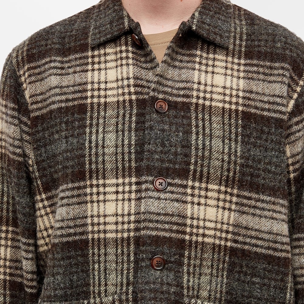 Universal Works Check Wool Easy Overshirt - 5