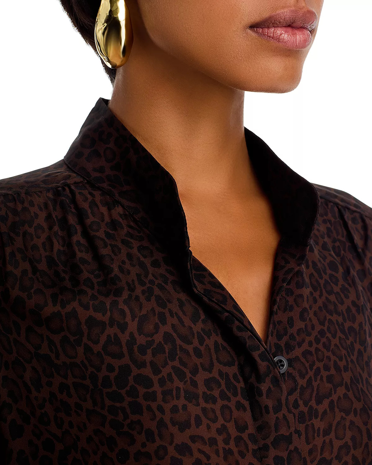 The Leopard Gillian Silk Top - 4