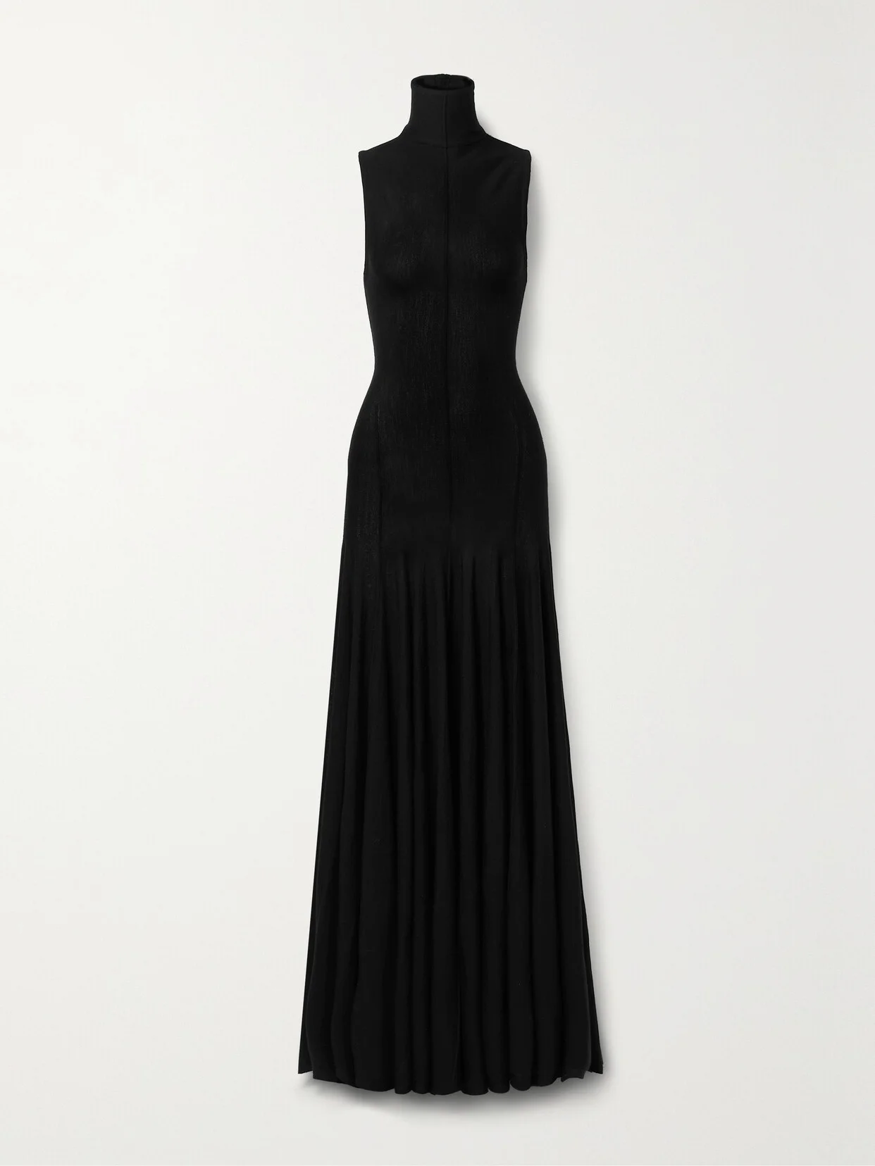 Romee Open-back Draped Merino Wool Maxi Dress - 1