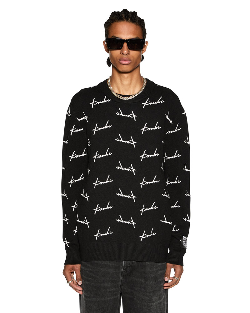SKRIPT KNIT CREW BLACK 1