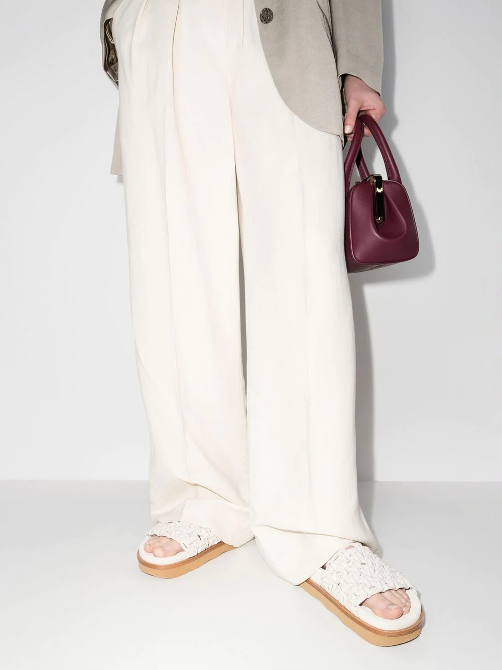 interwoven detail sandals - 3