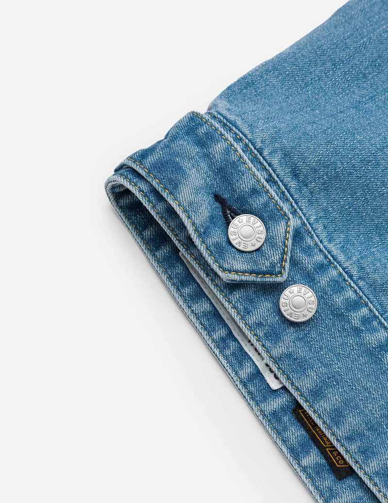 Deconstructed with Multi-pocket Loose Fit Denim Jacket 14