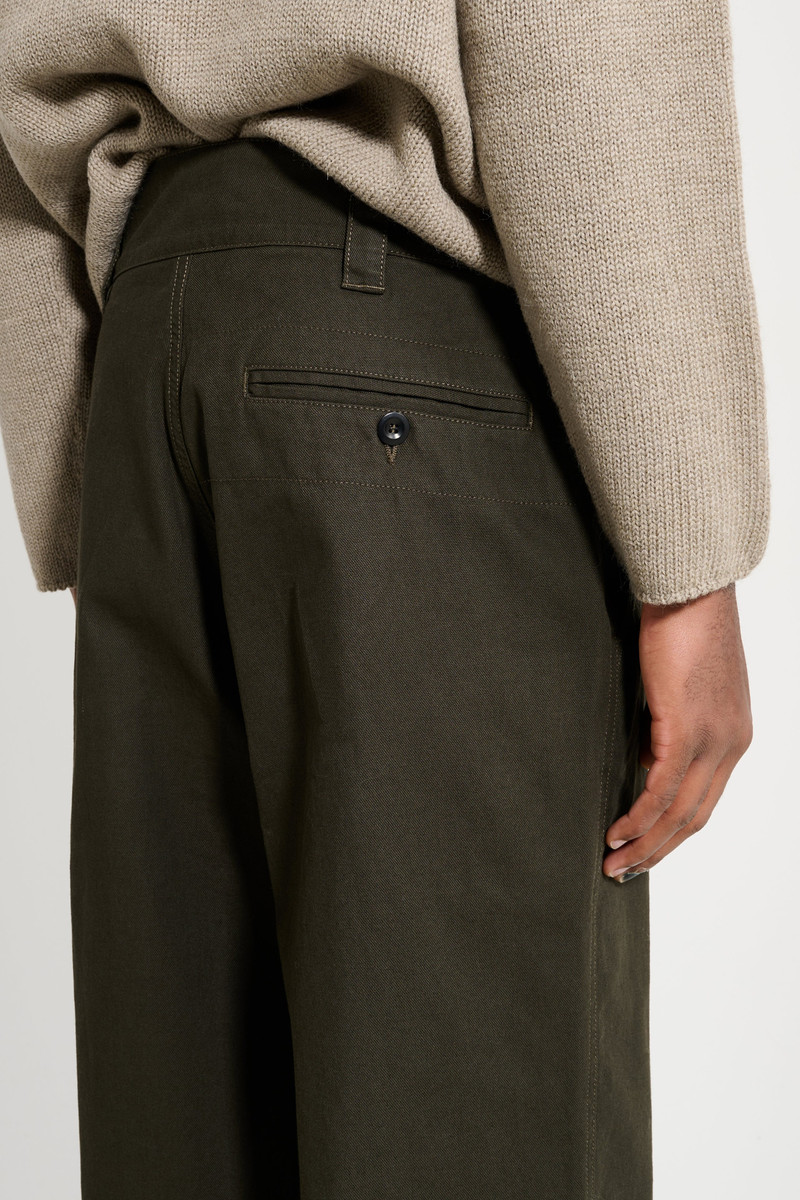 MARGARET HOWELL MARGARET HOWELL MHL WIDE WAISTBAND TROUSERS DRY COTTON CEDAR outlook