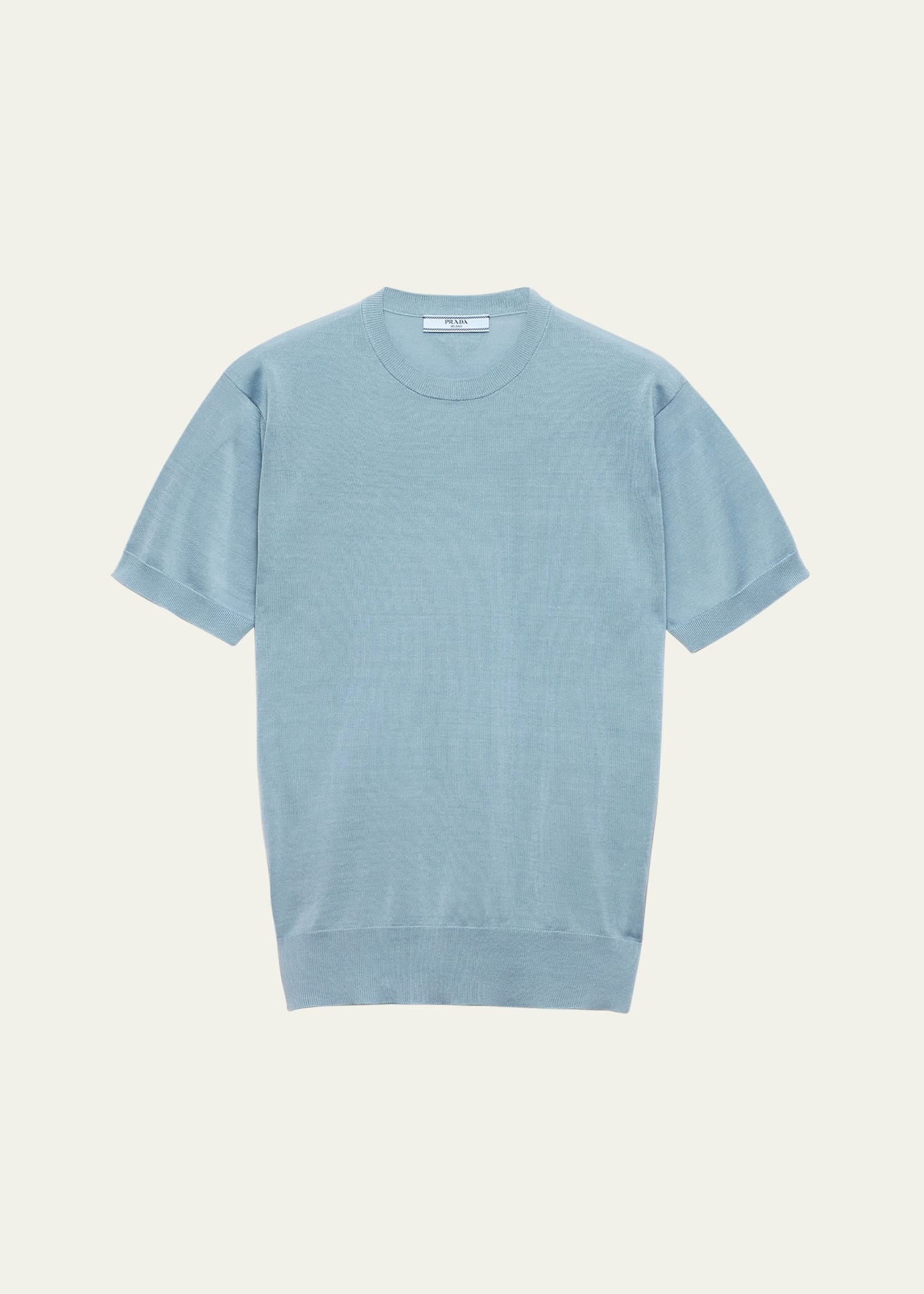 Cotton Short-Sleeve Sweater - 1