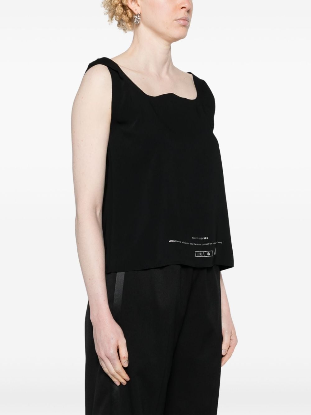 Sac Utilisable-print technical jersey top - 3