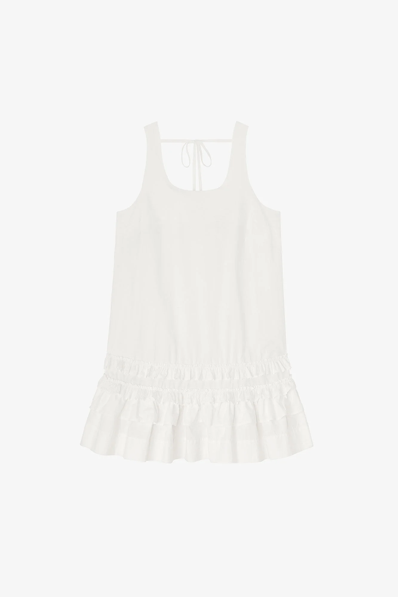 DRESS IN WHITE COTTON - 1