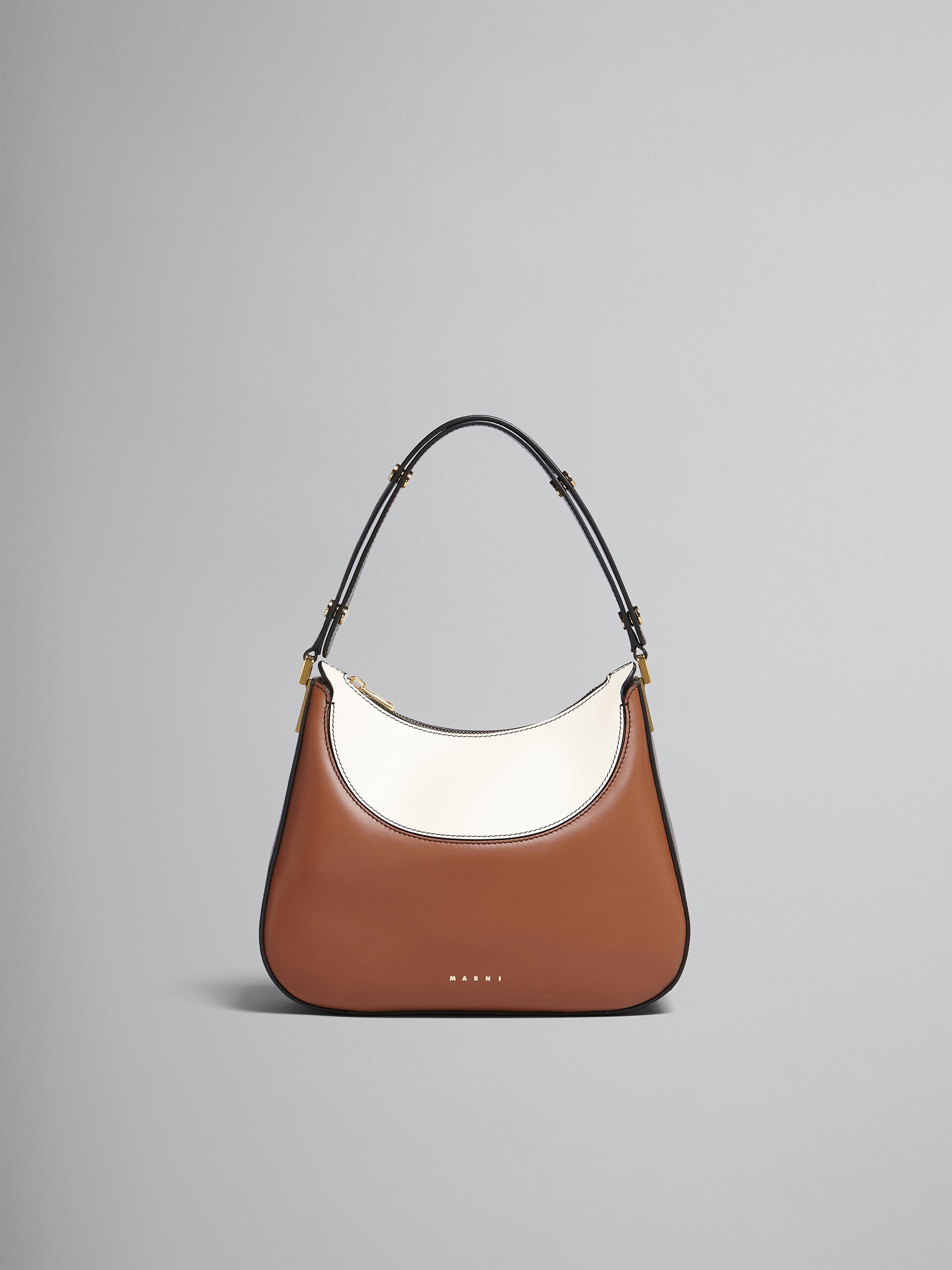 MILANO SMALL BAG IN BROWN BLACK AND WHITE - 1