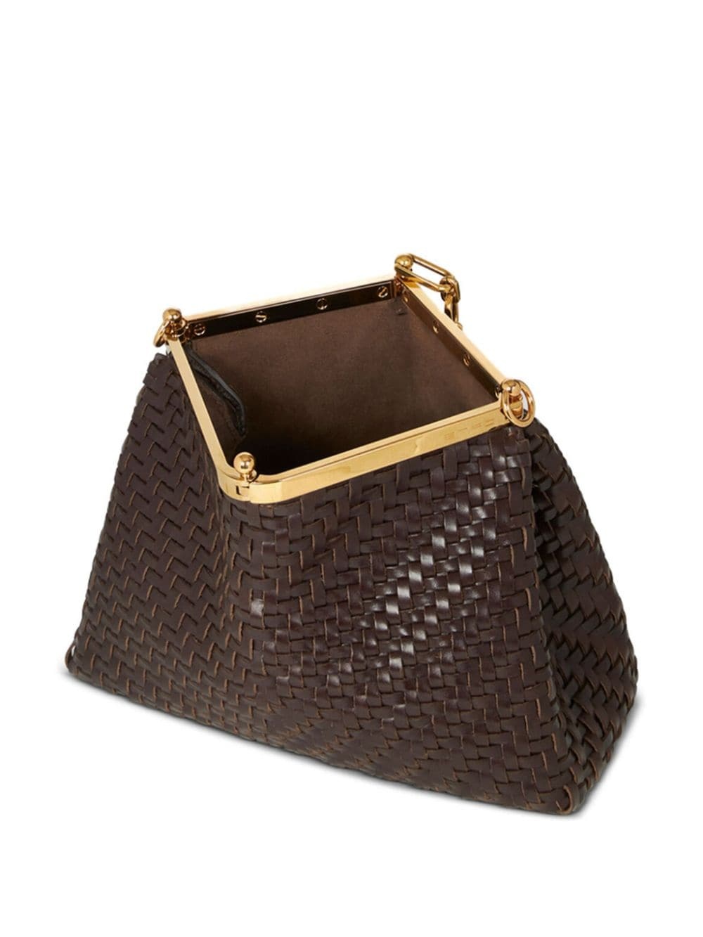 medium woven Vela shoulder bag - 6