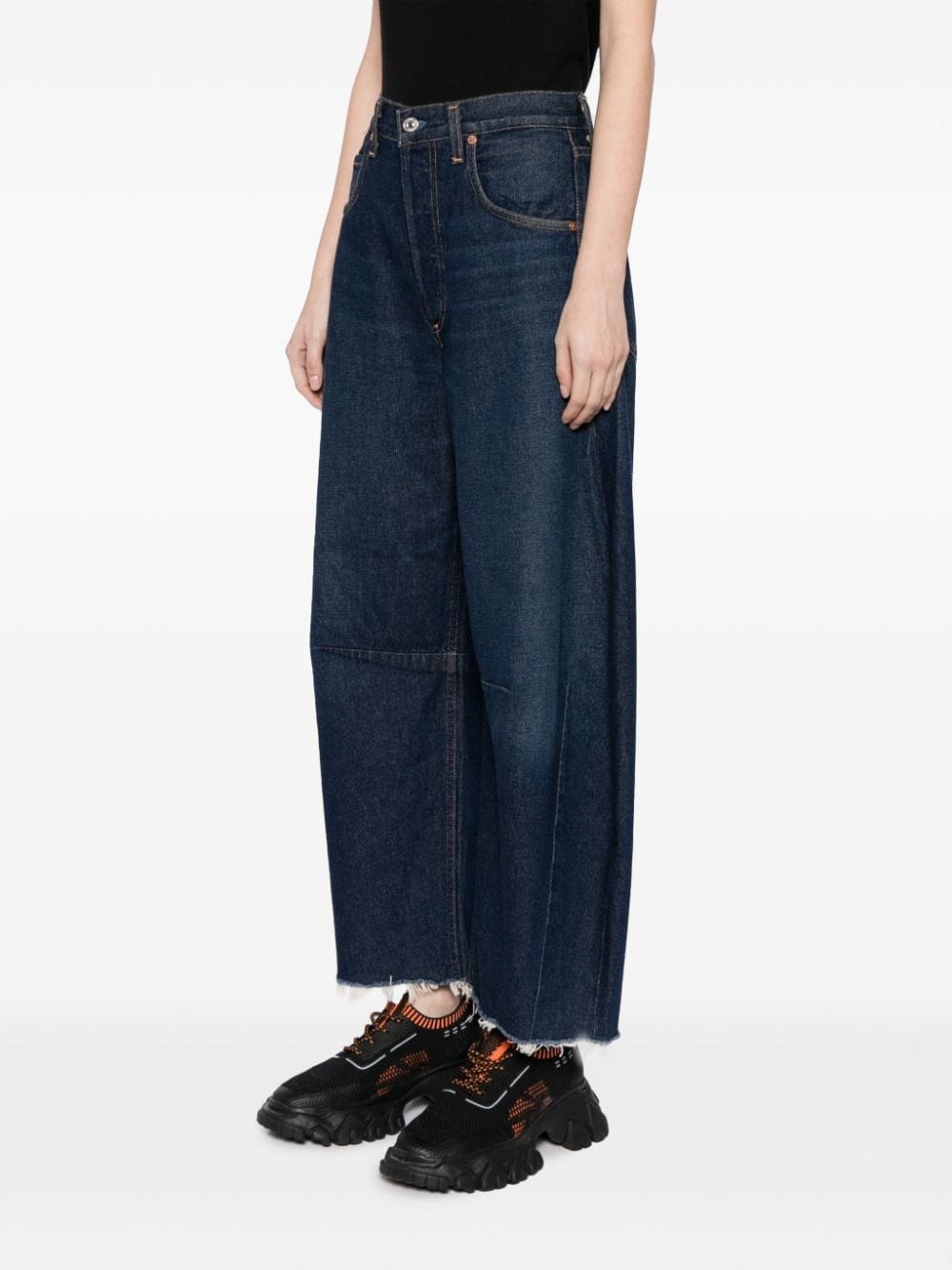 Horseshoe high-rise wide-leg jeans - 3