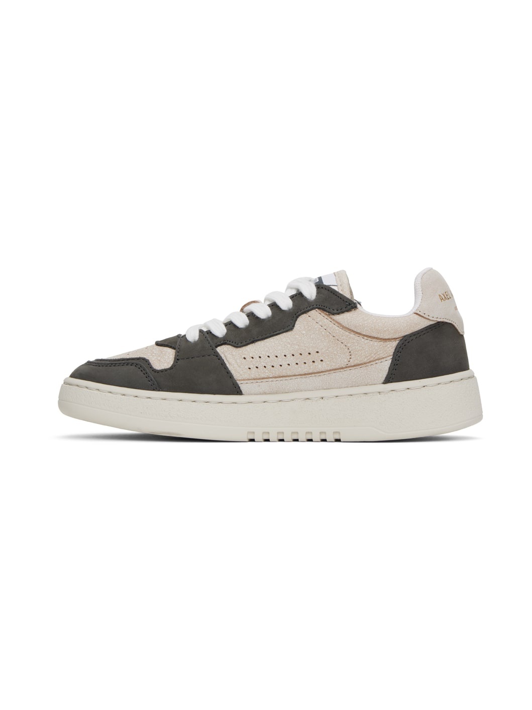 Beige & Gray Dice Lo Sneakers - 3