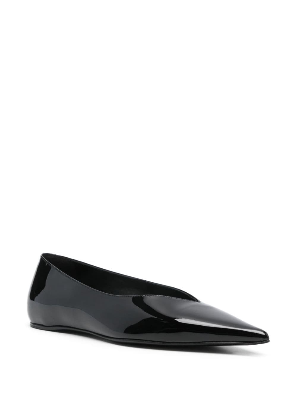 The Patent Asymmetric ballet flats - 2