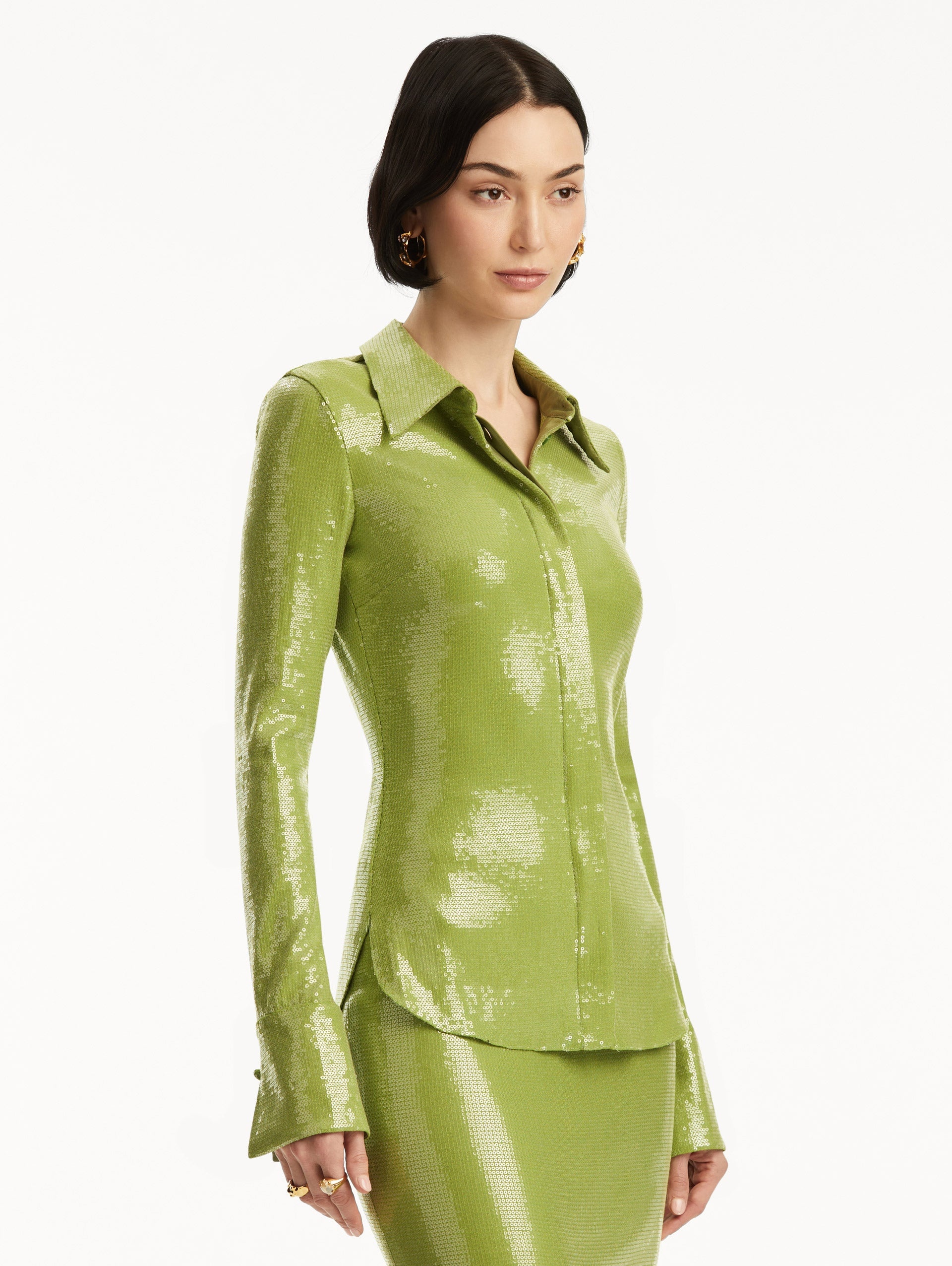 SEQUIN JERSEY BLOUSE - 5