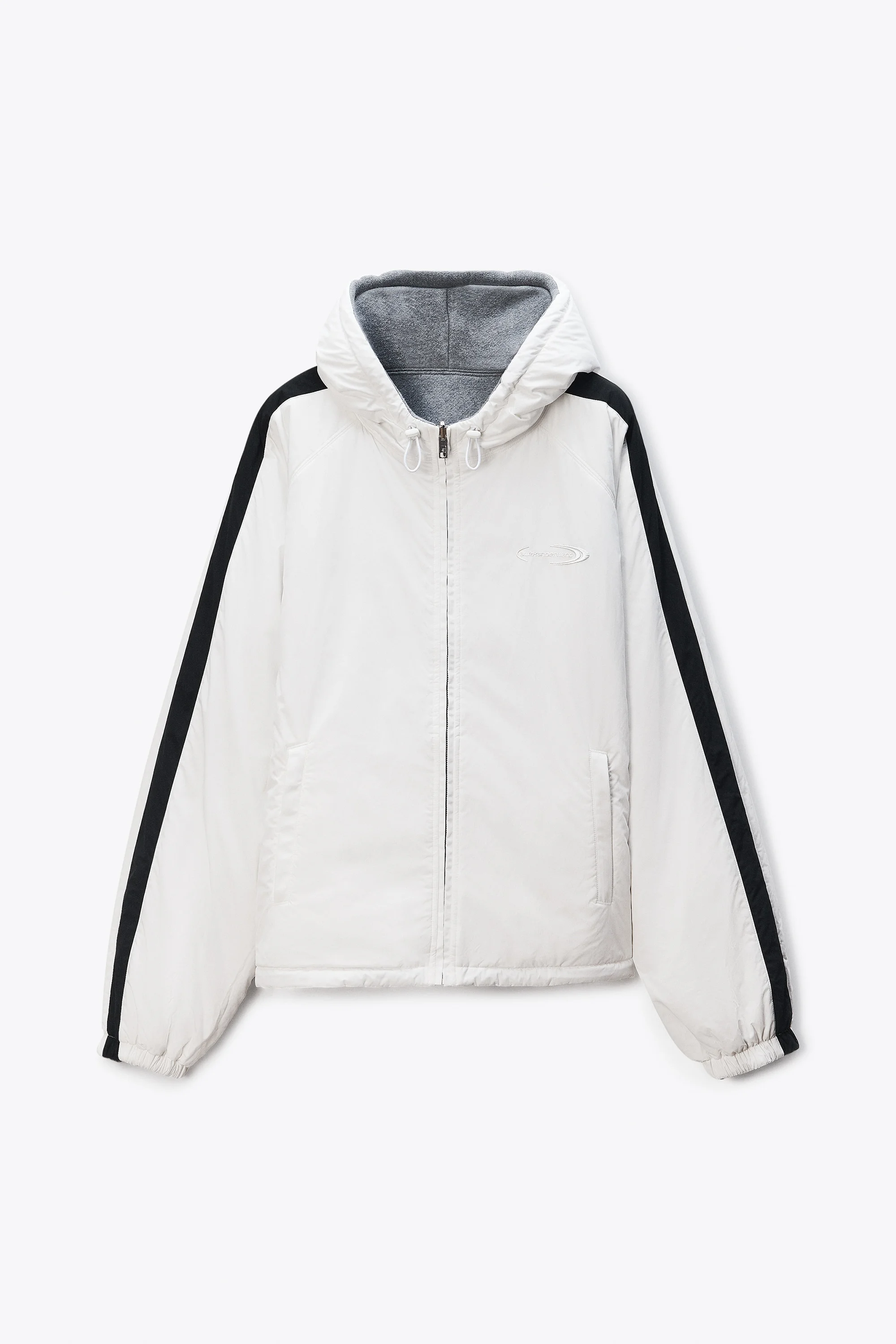 Black Reversible Track Jacket - 1