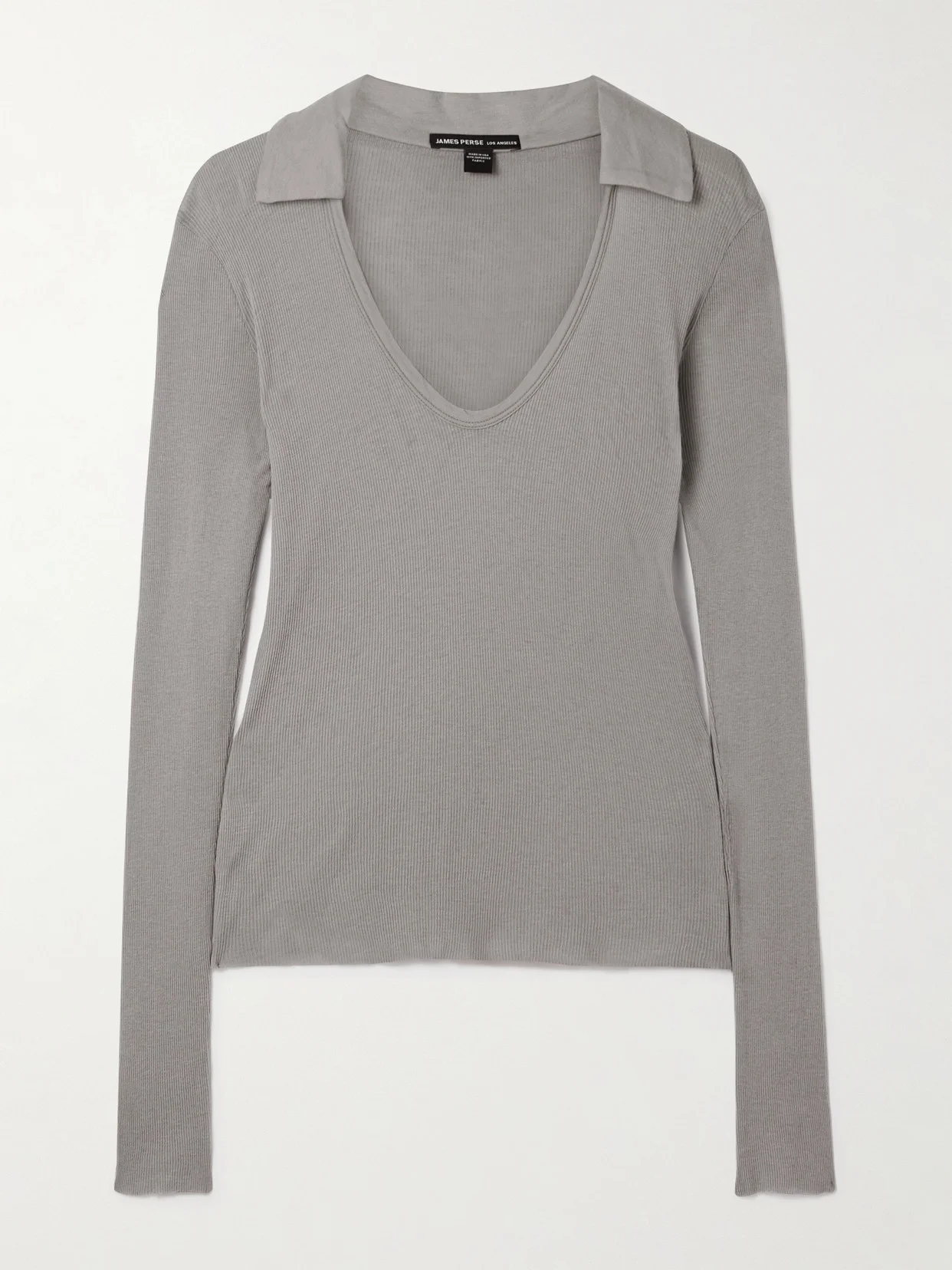 Ribbed Cotton And Cashmere-blend Polo Shirt - 1