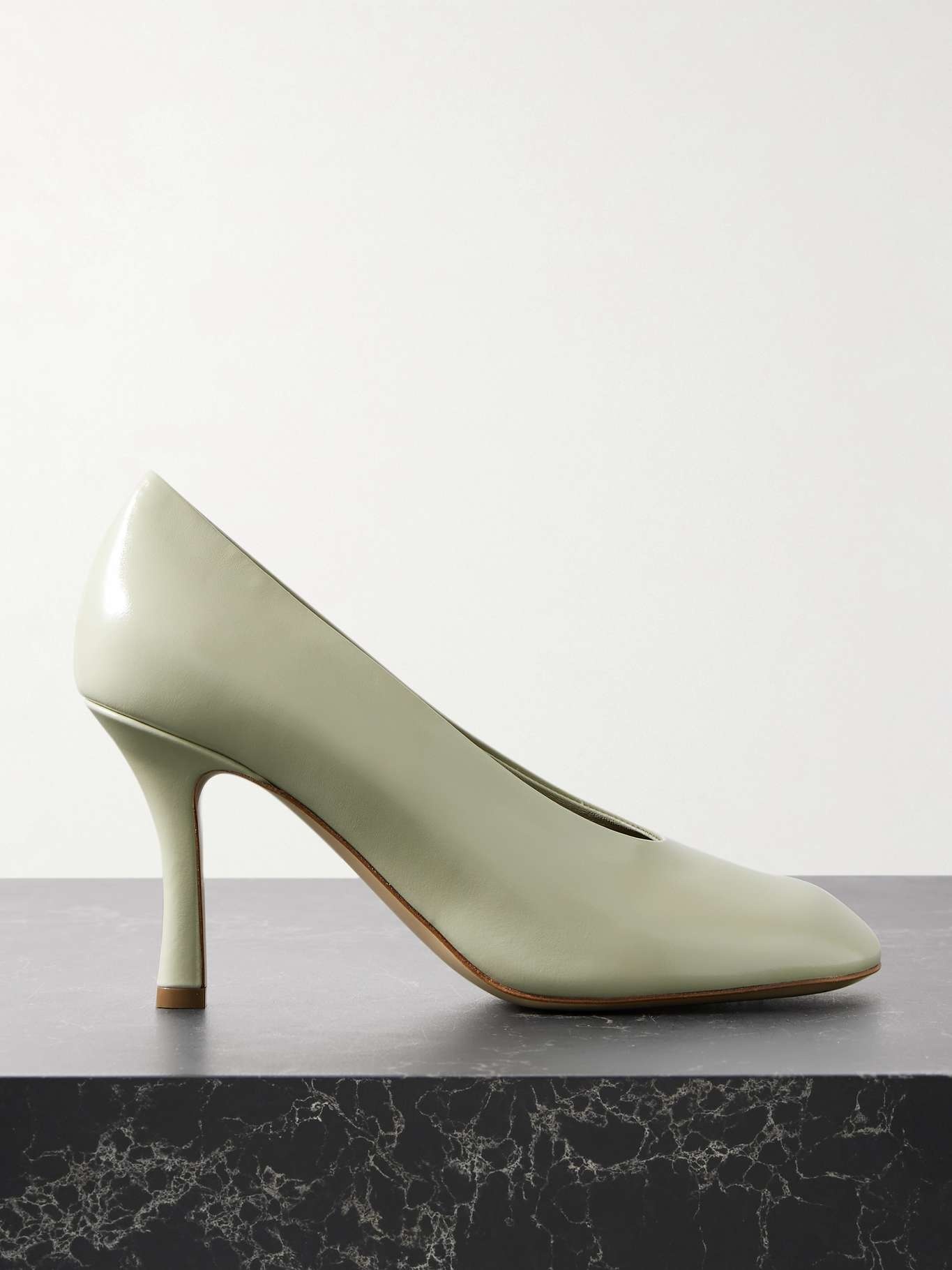Glossed-leather pumps - 1