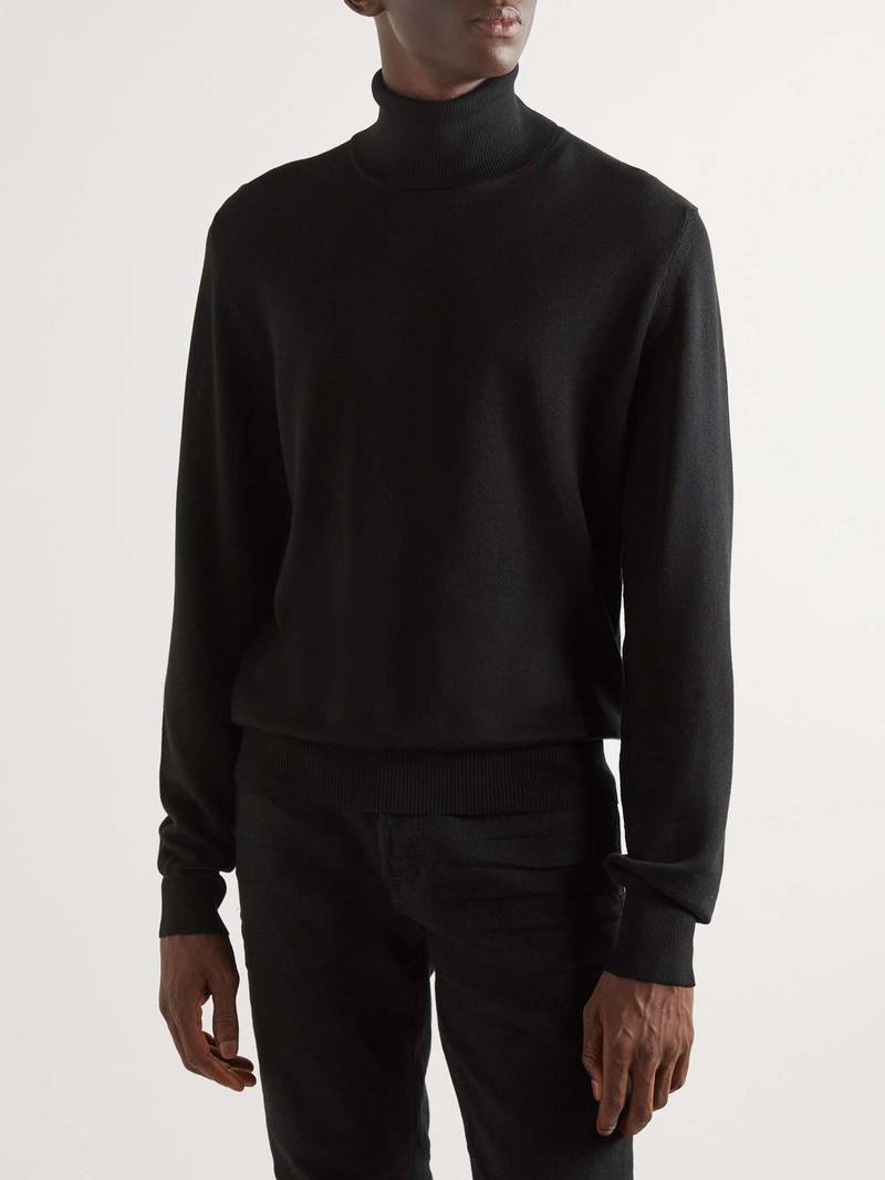 Mulberry Silk Rollneck Sweater 4