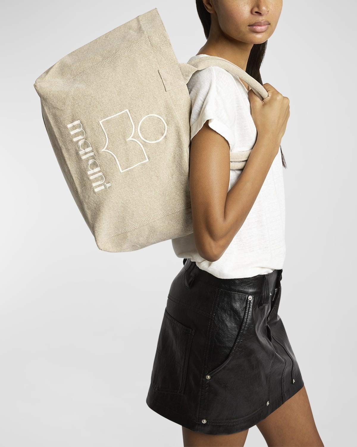 Yenky Zip Canvas Cotton Tote Bag - 5