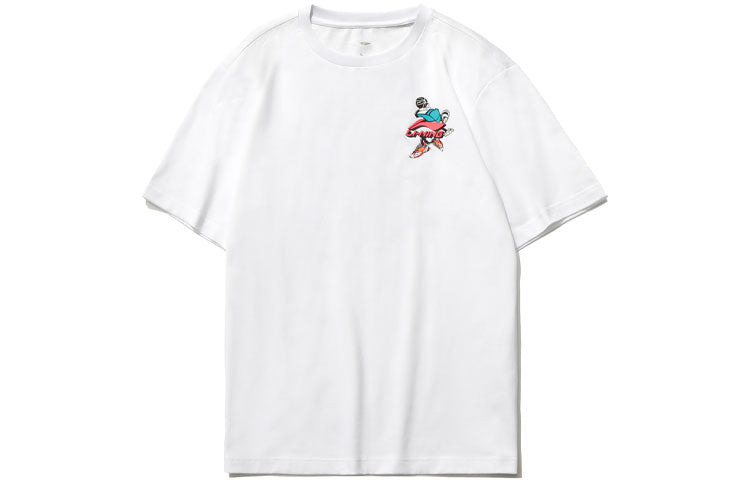 Li-Ning Graphic Loose Fit T-shirt 'White' AHSR406-1 - 2