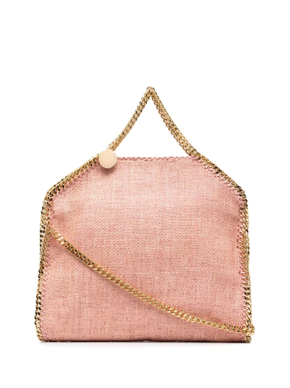 Falabella foldover raffia tote bag - 1