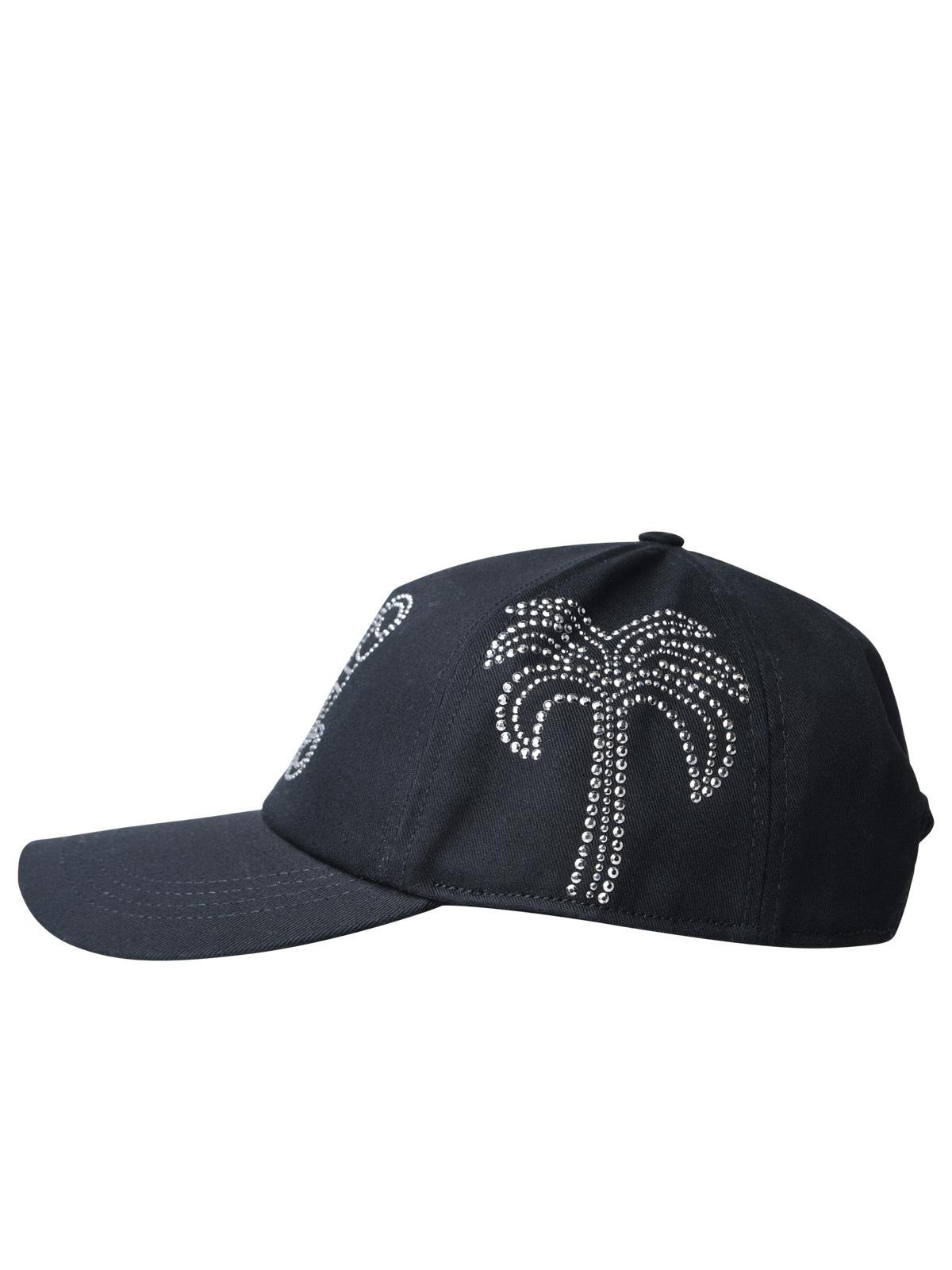 Palm Angels Black Cotton Hat Women - 2