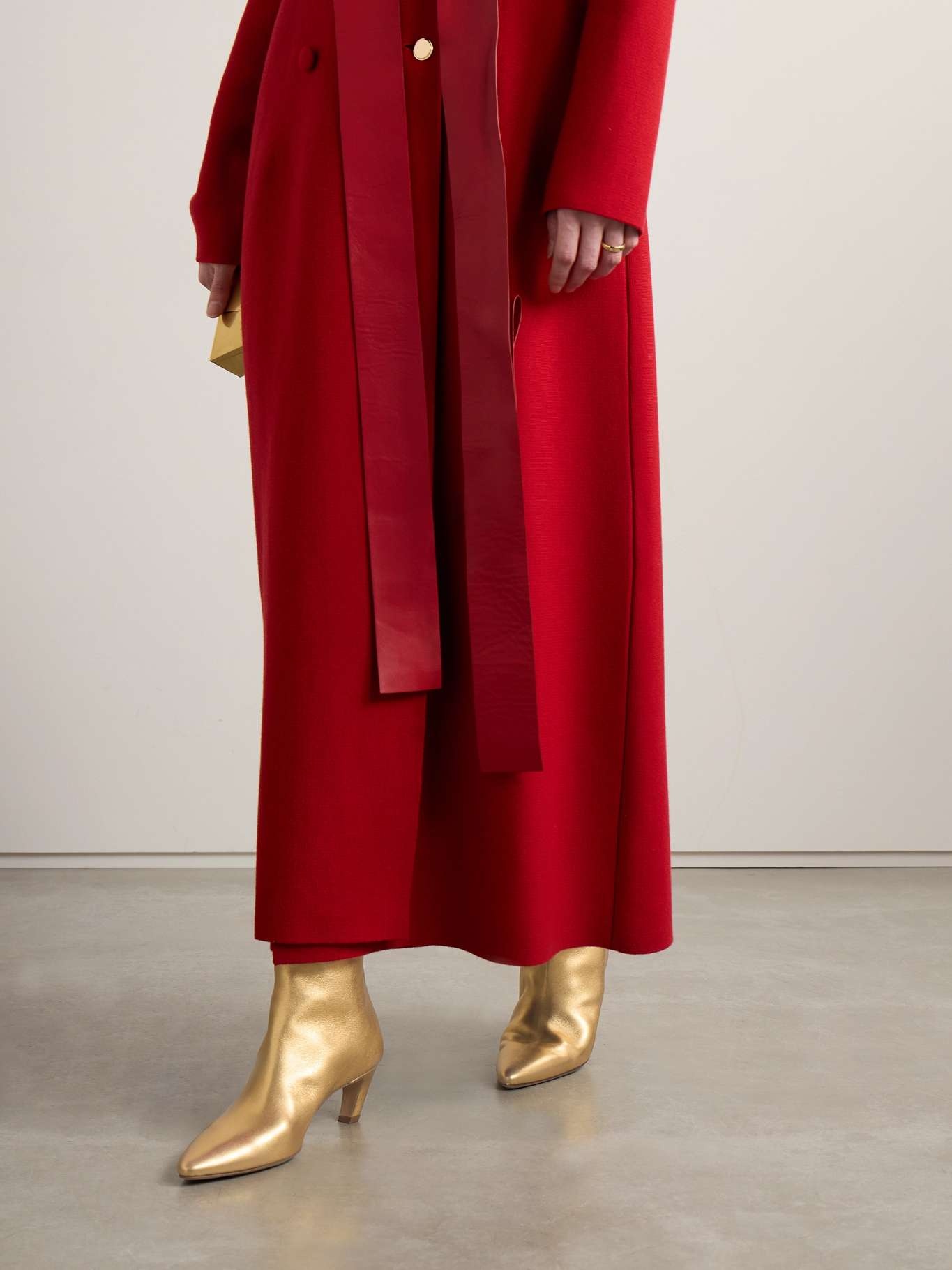 Clayton metallic leather ankle boots - 2