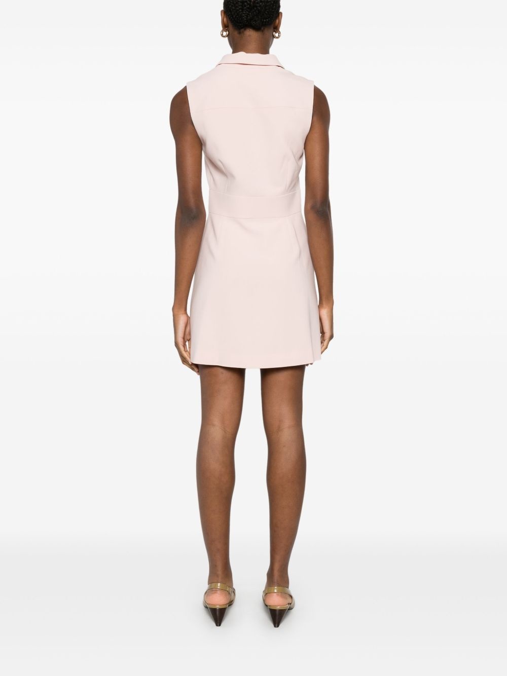 crepe mini dress - 4