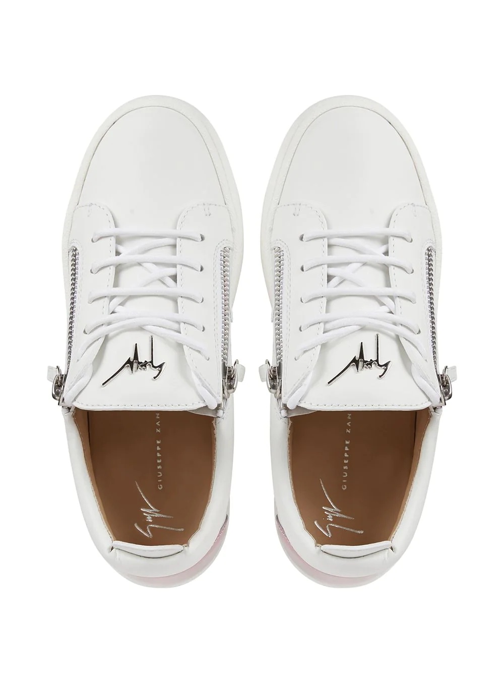 double side zip sneakers - 4