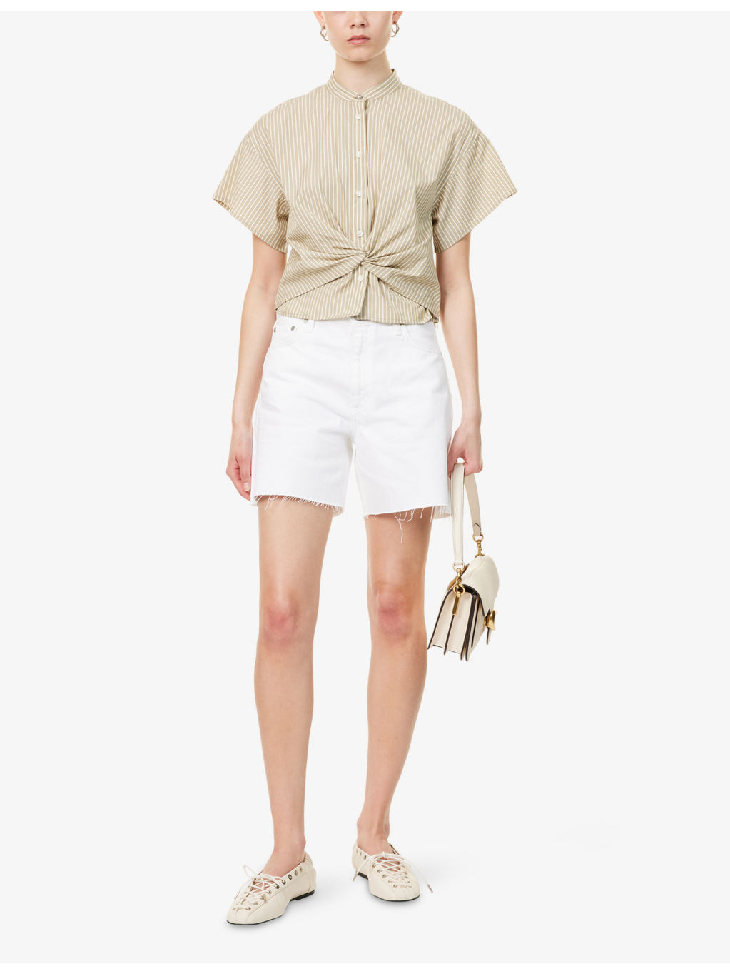 Kaia High-Rise Denim Shorts - 2