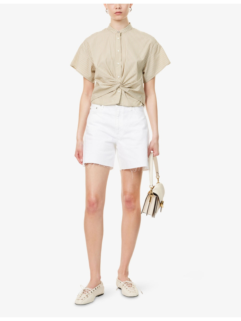 rag & bone Kaia High-Rise Denim Shorts outlook
