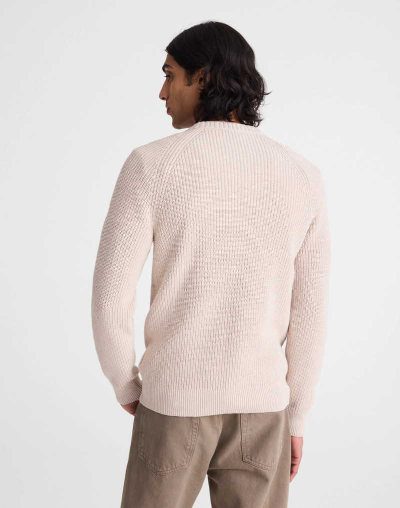 Madewell Cotton Shaker-Stitch Crewneck Sweater outlook