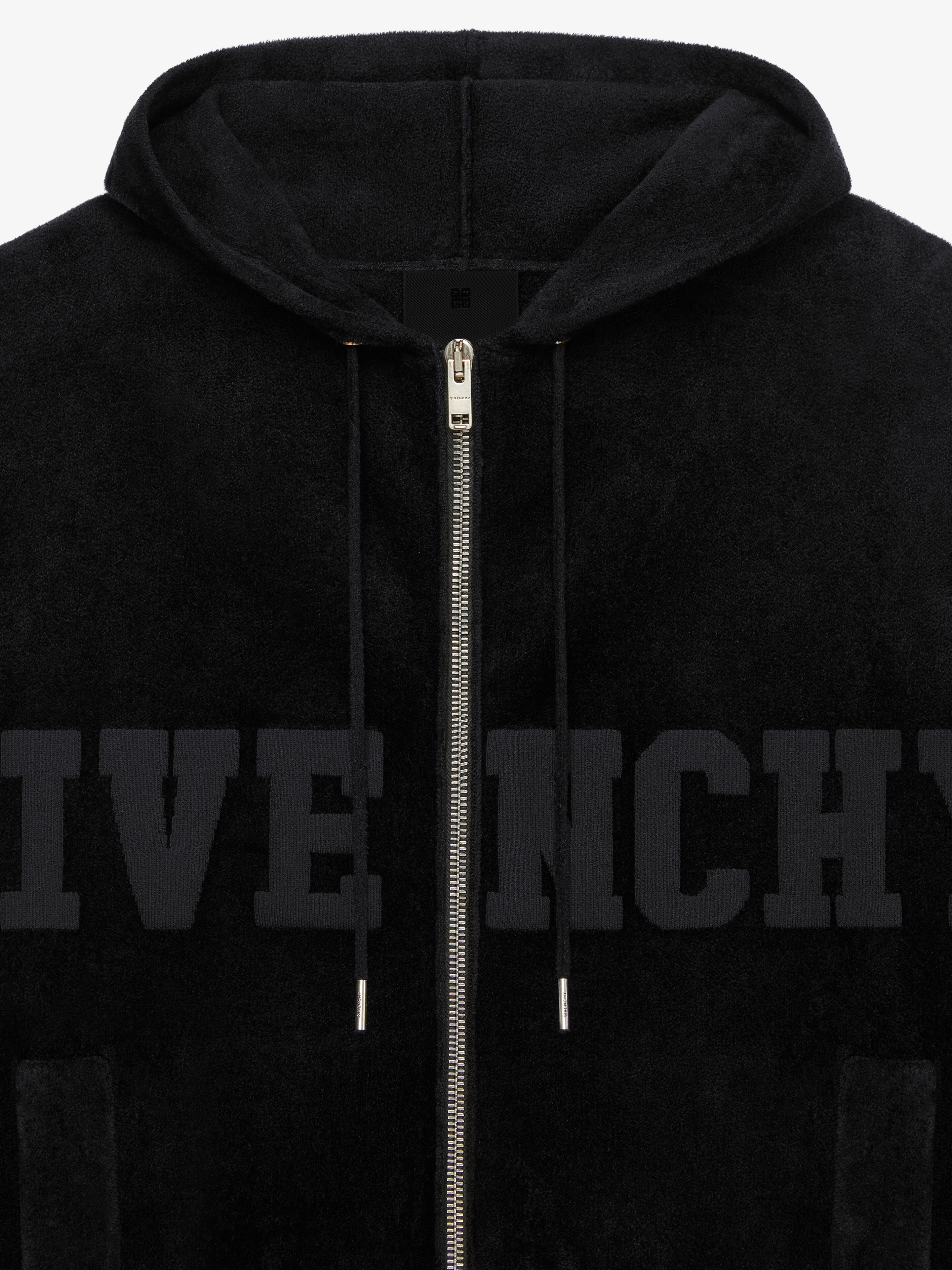 GIVENCHY VELVET HOODED JACKET - 5