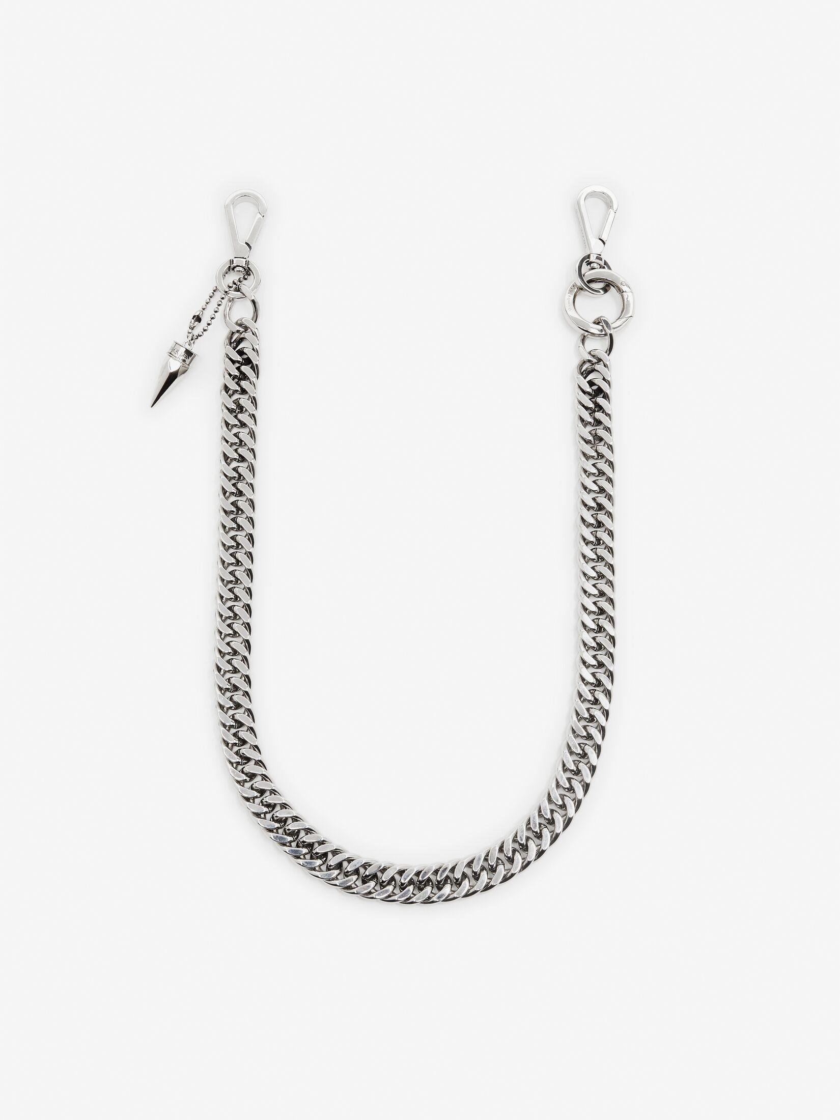 Men's Punk Stud Waist Chain in Antique Silver - 1