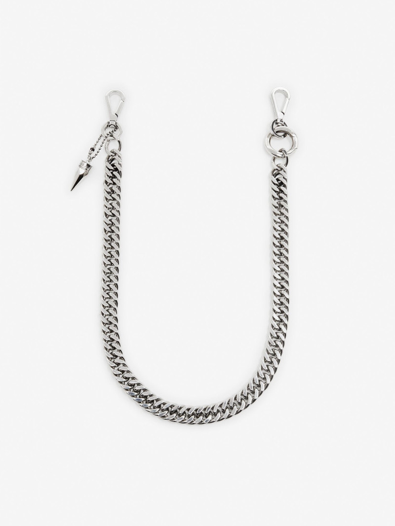 Men's Punk Stud Waist Chain in Antique Silver 1