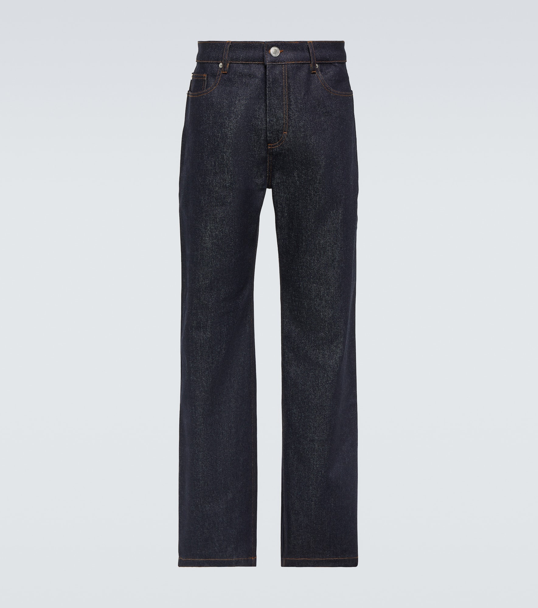 Mid-rise straight jeans - 1