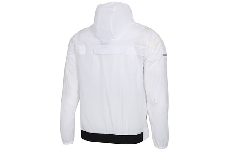 adidas adidas Wb Light logo Printing Woven Sports Hooded Jacket White FI8758 outlook