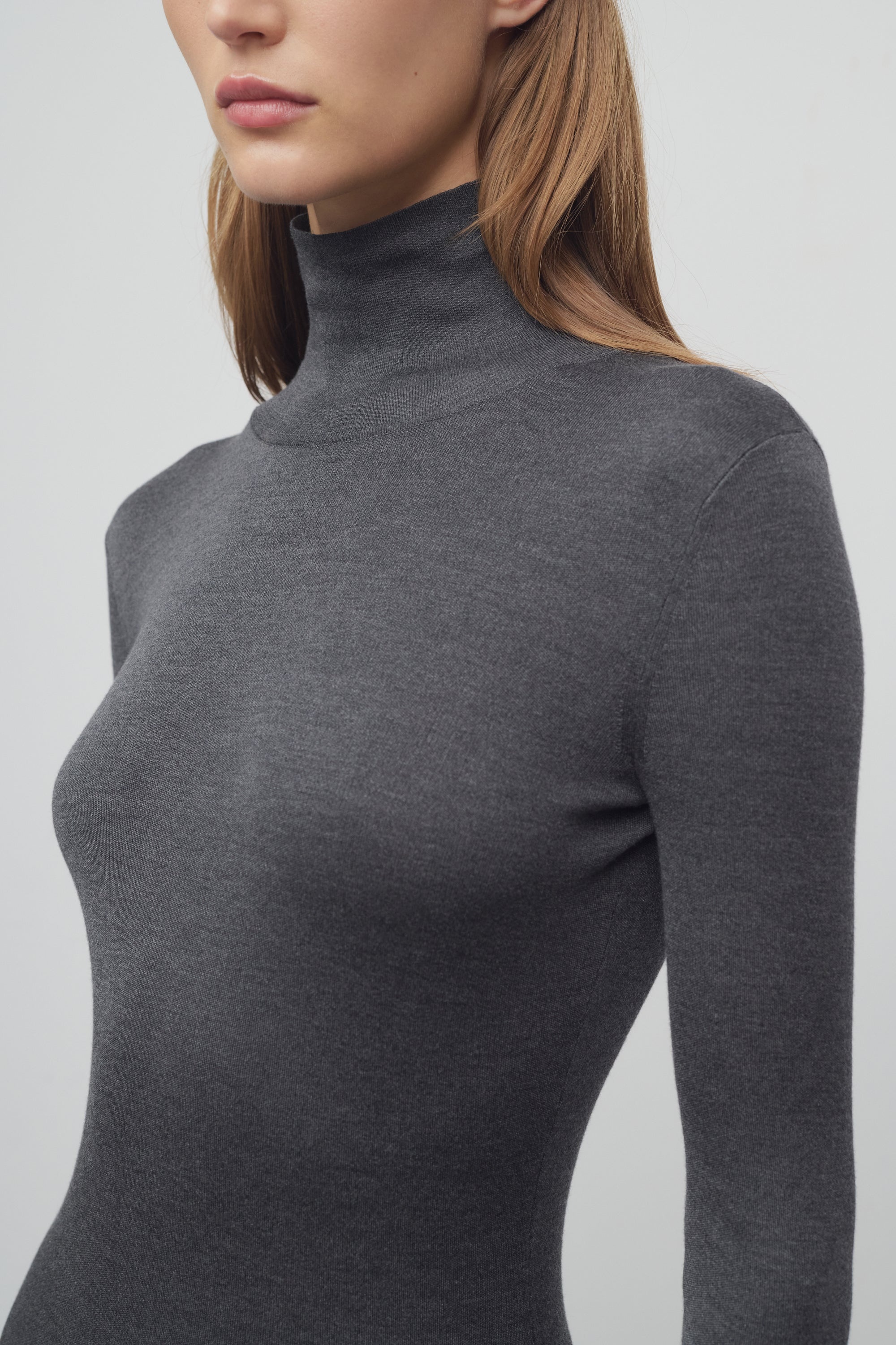 Imli Turtleneck in Silk - 5