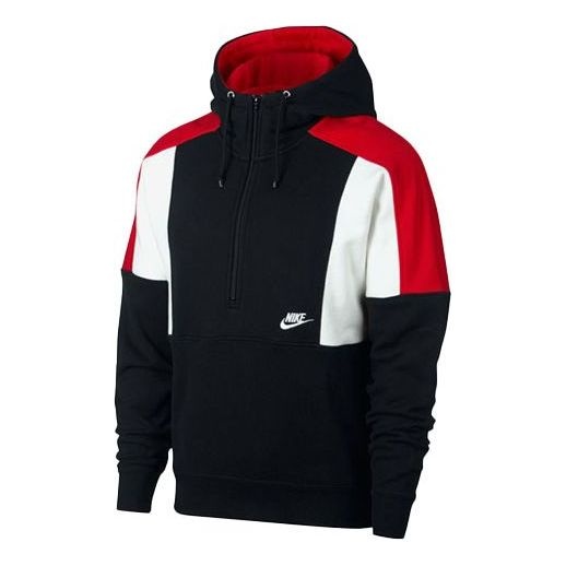 Nike Casual Sports Splicing Contrasting Colors Jacket Black AQ2066-010 - 1