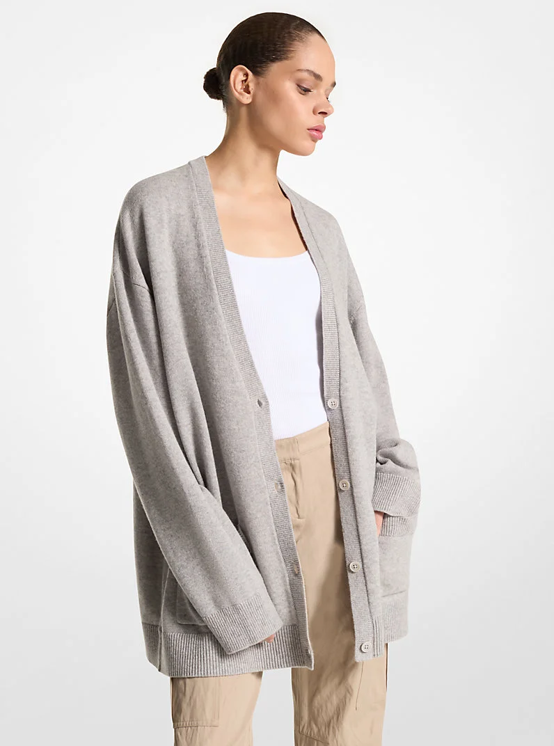 Cashmere Oversized Cardigan - 1