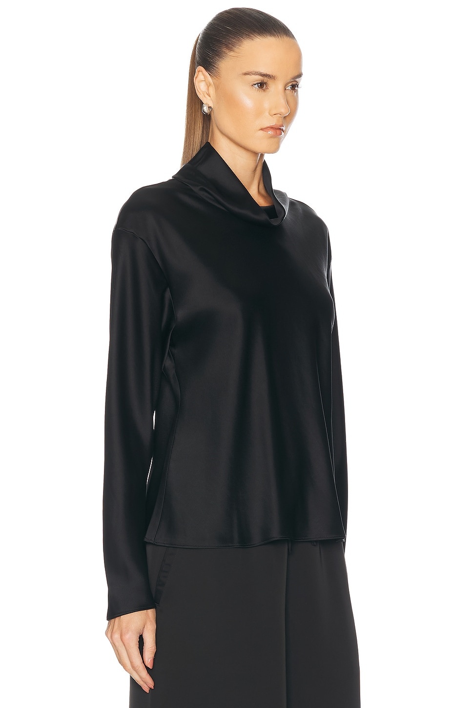 Barb Long Sleeve Cowlneck Top - 2